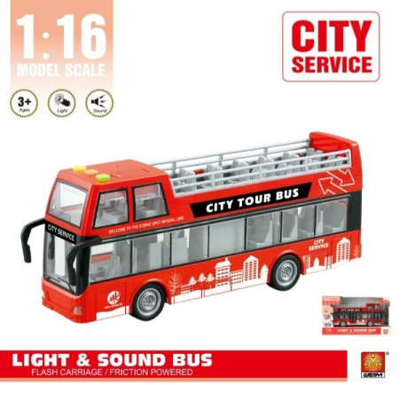 Autobus duble decker sa zvukom i svetlom ( 50/70417 ) - Img 1