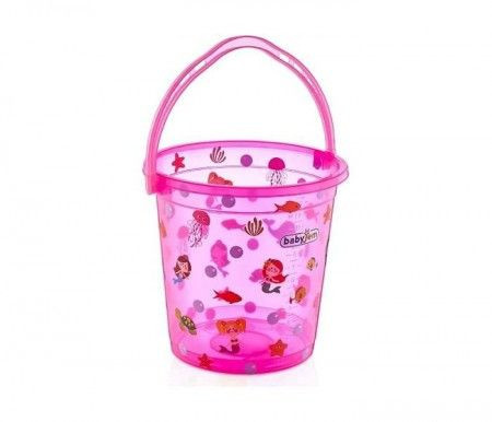 Babyjem kofica za kupanje bebe - pink transparent ocean ( 92-23999 )