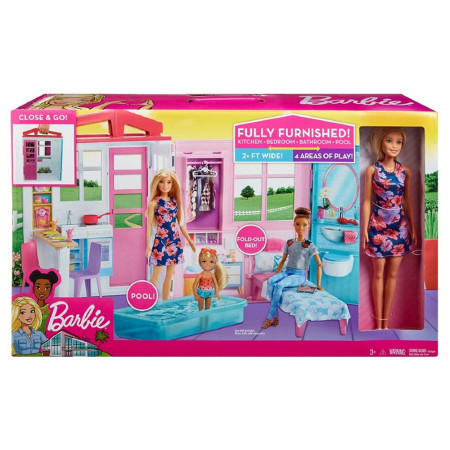 Barbie close & go sklopiva kuća ( 34487 )