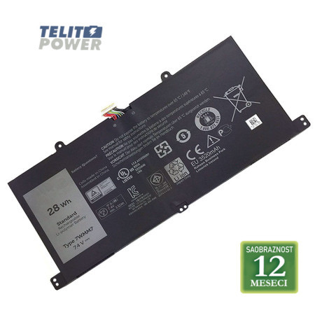 Baterija za laptop DELL D1R74 / 7WMM7 7.4V 28Wh / 3760mAh ( 2909 ) - Img 1