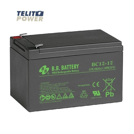 BB Tech 12V 12Ah BC12-12 Battery terminal T2 ( 4293 )