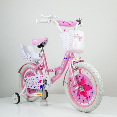 Be Star Bicikl 16&quot; sa pomoćnim točkovima model 709-16 Pink - Img 1