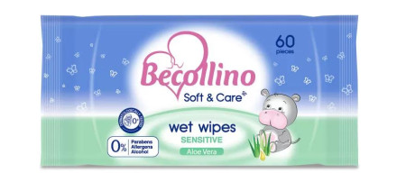 Becollino baby vlažne maramice soft&care sens.60/1 ( A050042 )