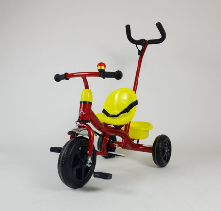 Bella Tricikl sa ručicom za guranje model 430 - Crveni - Img 1