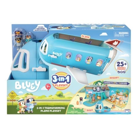 Bluey s11 3-in-1 airplane playset ( ME17670 )