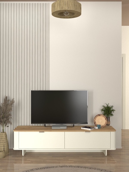 Bohema tv komoda krem-hrast ( 0000432 )