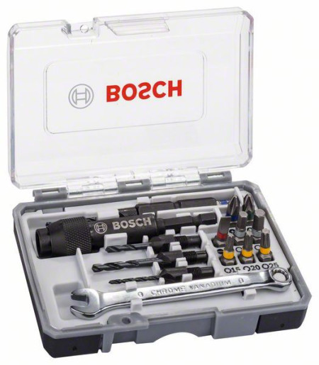 Bosch 20-delni set bitova odvrtača Drill&amp;Drive PH2 PH2 PZ2 SL5 H4 H5 T15 T20 T25 ( 2607002786 ) - Img 1
