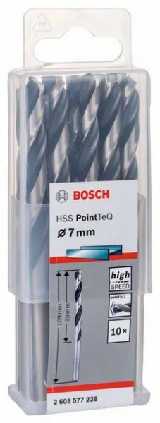 Bosch HSS spiralna burgija PointTeQ 7,0 mm ( 2608577238 ) - Img 1