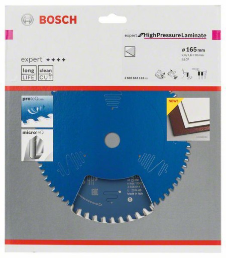 Bosch list kružne testere expert for high pressure laminate 165 x 20 x 2,6 mm, 48 ( 2608644133 )