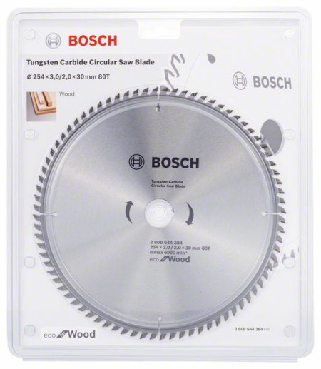 Bosch list kružne testere za drvo 254x2,5x30/80z eco ( 2608644384 ) - Img 1