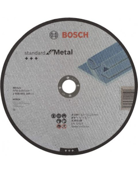 Bosch rezna ploča ravna standard for metal A 30 S BF, 230 mm, 22,23 mm, 3,0 mm ( 2608603168 )