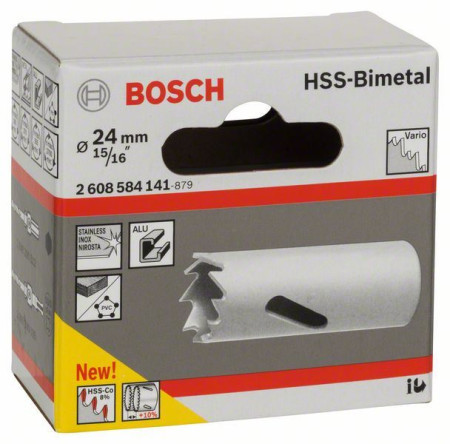 Bosch testera za otvore HSS-bimetal za standardne adaptere 24 mm, 15/16" ( 2608584141 )