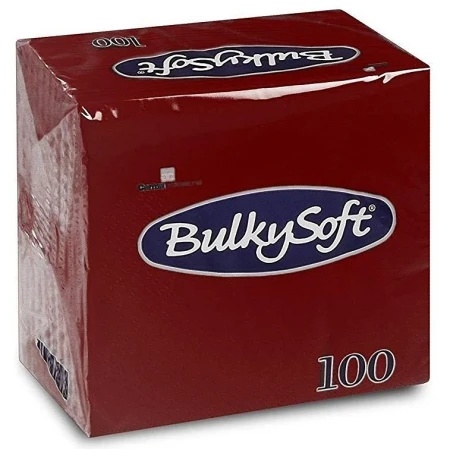 BulkySoft salveta bordo 24x24cm 100/1 2sl (20 pak) ( 153-C32365E10 )