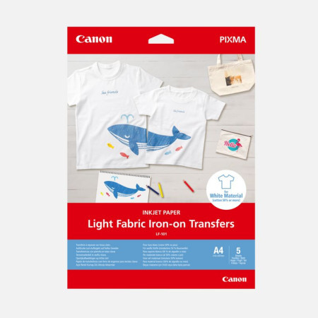 Canon light fabric iron-on transfers A4 - Img 1
