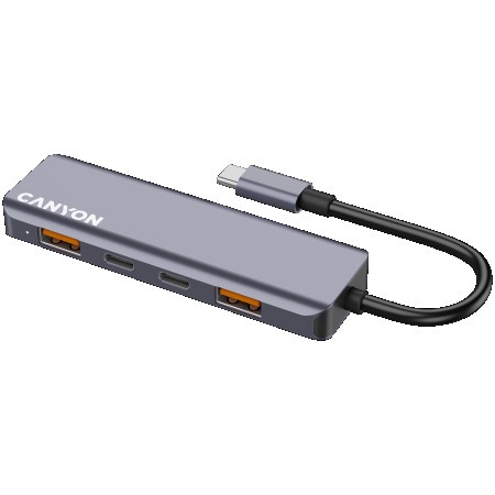 Canyon hub DS-18 5in1 USB-C Grey ( CNS-TDS18 )