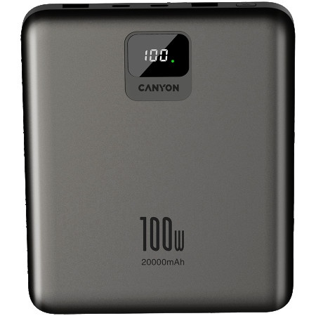 Canyon PB-2008 power bank LED FLAT 20000 mAh Dark Grey ( CNE-CPB2008DG )