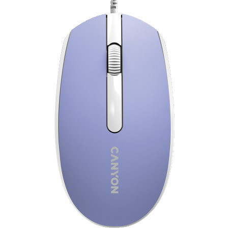 Canyon wired optical mouse with 3 buttons Mountain lavender ( CNE-CMS10ML )  - Img 1