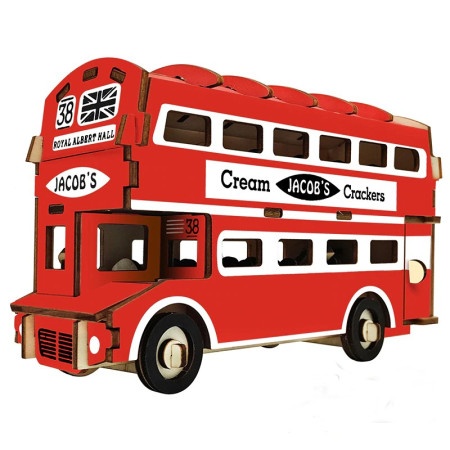 Čarolijashop 3d drvena slagalica - Engleski dupli bus ( 222)