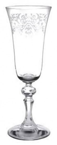 Čaše za šampanjac krista deco set 1/6 150ml f576030015011120 ( 142009 )