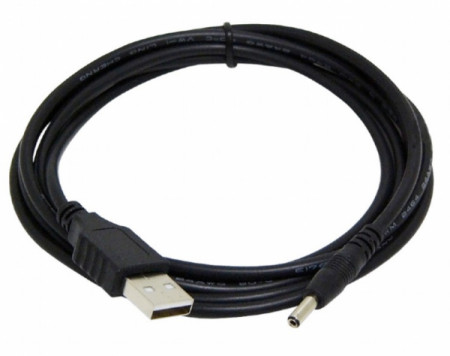 CC-USB-AMP35-6 Gembird USB AM to 3.5 mm power plug cable, 1.8 m, black - Img 1