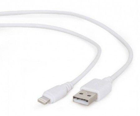 CC-USB2-AMLM-2M-W Gembird USB 2.0 A-plug to 8-pin usb Apple iphone cable 2M White - Img 1