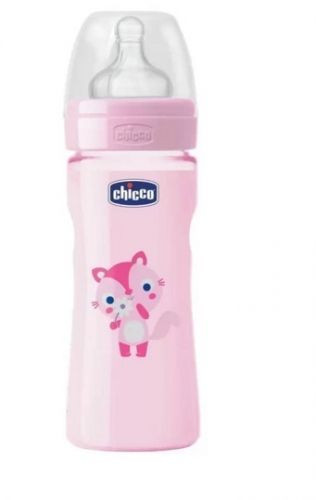 Chicco PP flašica Giotto cucla od silikona za devojčice 250 ml ( 4201221 ) - Img 1