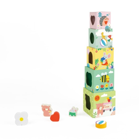 Classic World Drvene Edukativne kocke Šuma ( SW12237 )