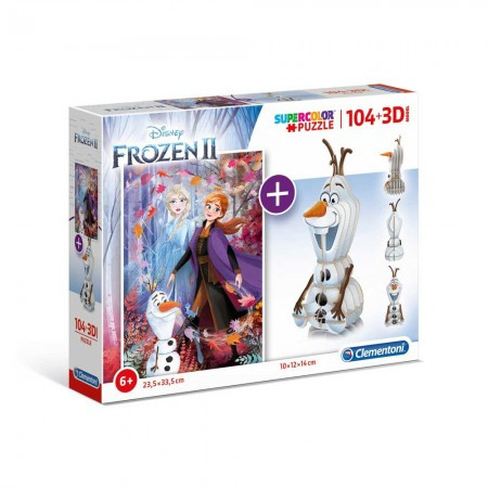 Clementoni puzzle 104 + 3d model frozen 2 ( CL20170 )