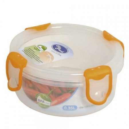 Clip Fresh posuda za hranu 0.35l okrugla narandžasta ( 0182011 ) - Img 1