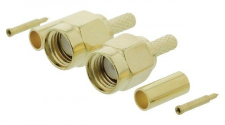 Connector SMA male metal gold ( VLSP02900A )