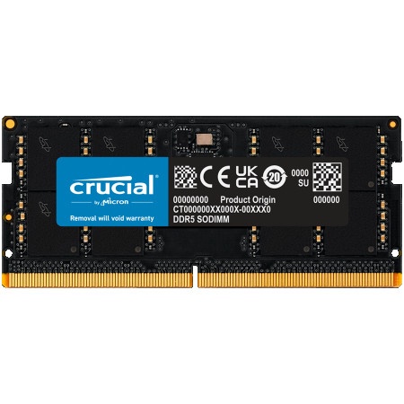 Crucial 32gb ddr5-4800 sodimm cl40 (16GBit) ( CT32G48C40S5 )