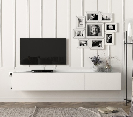 Damla zidna tv komoda bela ( 0000447 )