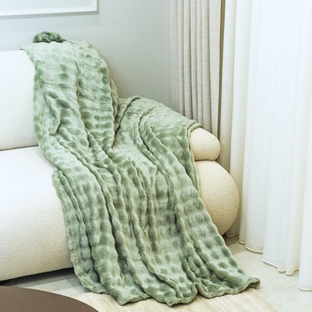 Dekordom ćebe soft wave 130x170 - dark green ( 024915 )