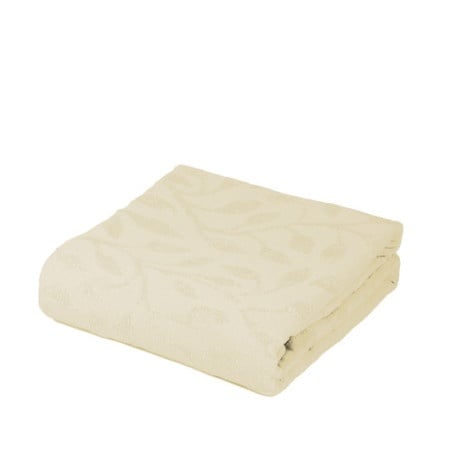 Dekordom frotir prekrivač leaf 200x210 - ivory ( 024427 )