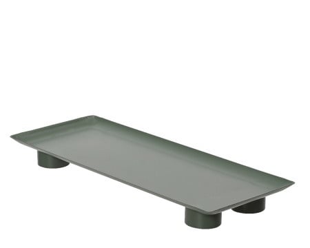 Dekordom novogodišnja dekoracija - deco plate iron rectangle 34cm 389798 - green - kmg ( 043344 )-1