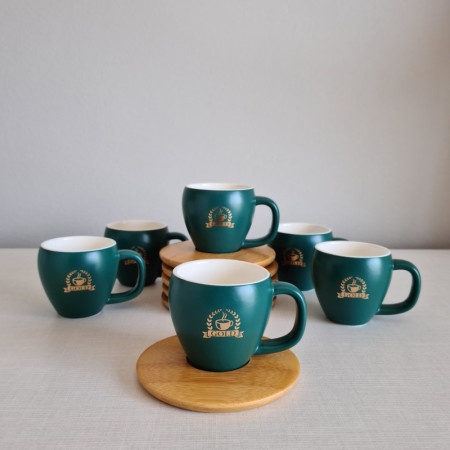 Dekordom šolja set espresso 6/1 b001 - green - n02 ( 023392 )