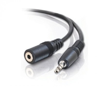 E-GREEN Kabl audio 3.5mm - 3.5mm MF (produžni) 3m crni-1