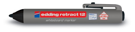 Edding marker za belu tablu E-12 Retract 1,5-3mm crna ( 09M12B )