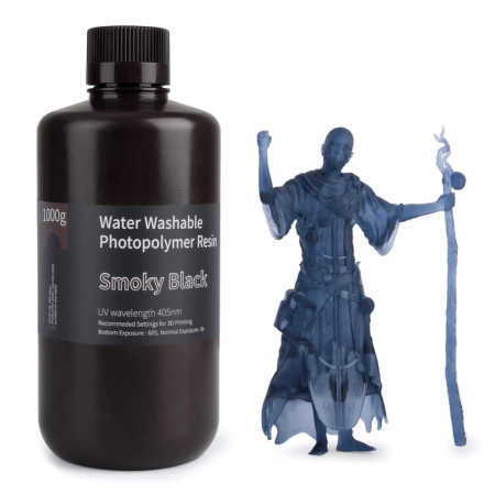 Elegoo water washable resin 1000g smoky black ( 054052 )