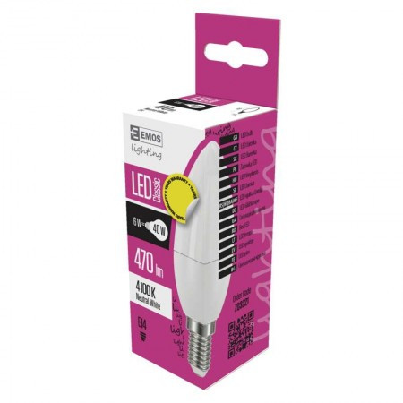 Emos led sijalica classic candle 5W e14 nw zq3221 ( 1745 ) - Img 1