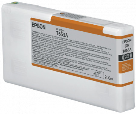 Epson orange ink cartridge (200ml) T653A