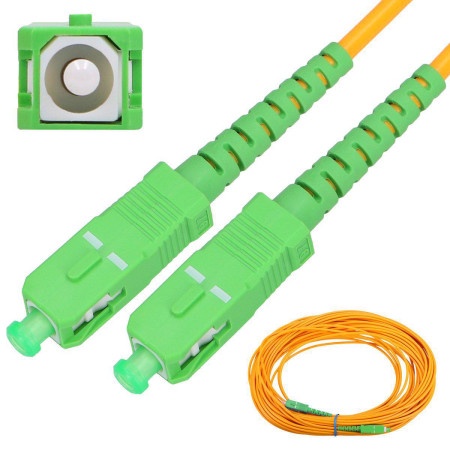 Extralink Patchcord SC/APC-SC/APC SM G.652D Simplex 3.0mm 10.0m ( 5666 )