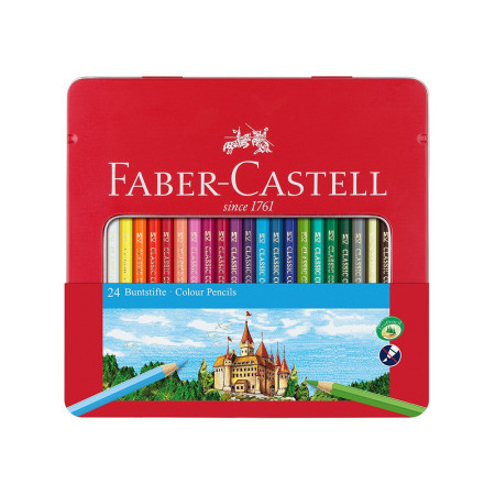 Faber Castell drvene bojice vitez 1/24 metalna kutija 115824 ( 3615 )