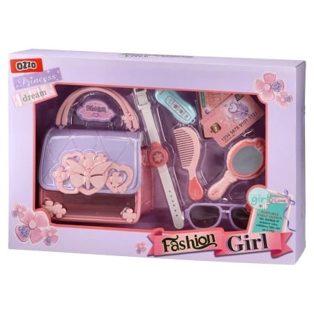 Fashion girl, set za ulepšavanje, torbica i papuče ( 885231 )