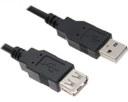 Fast Asia Kabl USB A - USB A MF (produžni) 3m crni - Img 1