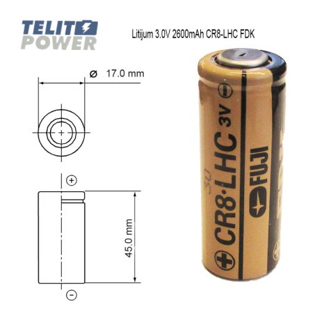 FDK CR8-LHC Baterija Litijum 3V 3000mAh ( 4566 )