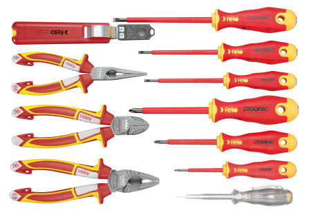Felo set dielektričnih alata Ergonic VDE sa sa kleštima i testerom 11 kom ( 41391104 )