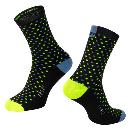 Force čarape force mote, crno-plavo-fluo l-xl/42-46 ( 90085822 )