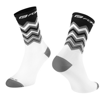 Force čarape wave, crno-bele l-xl/42-46 ( 9009114 ) - Img 1
