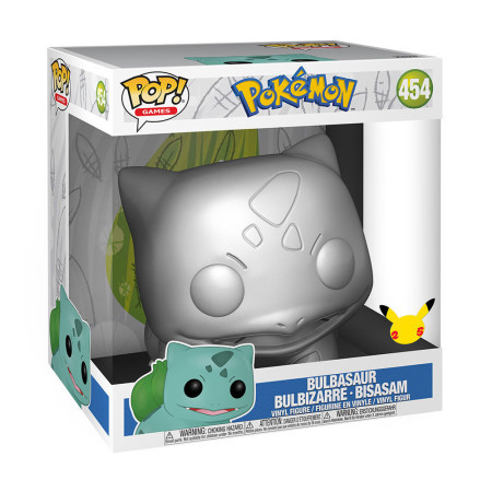 Funko Pokemon POP! Viny - Bulbasaur Silver Metalic 10&quot; ( 046499 ) - Img 1